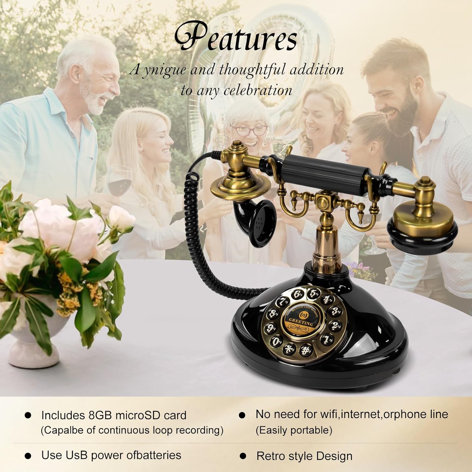 Vintage Telephone Message
