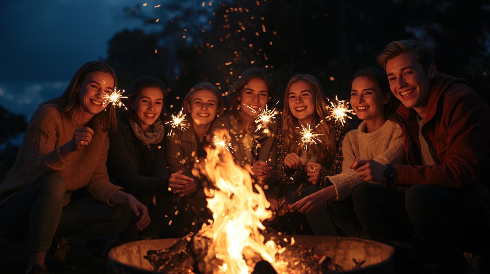 Bonfire Sparkling Engagement Announcement Bonfire Sparkling Engagement Announcement