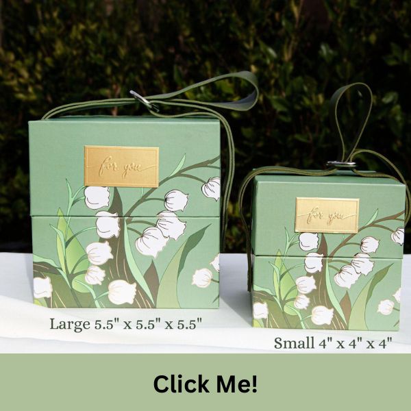 Gift Box Proposal Green Floral