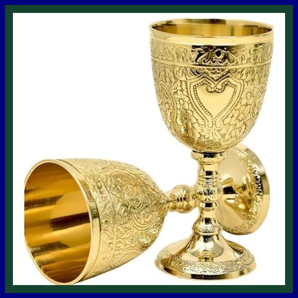 Fall Wedding Toasting Gold Goblets