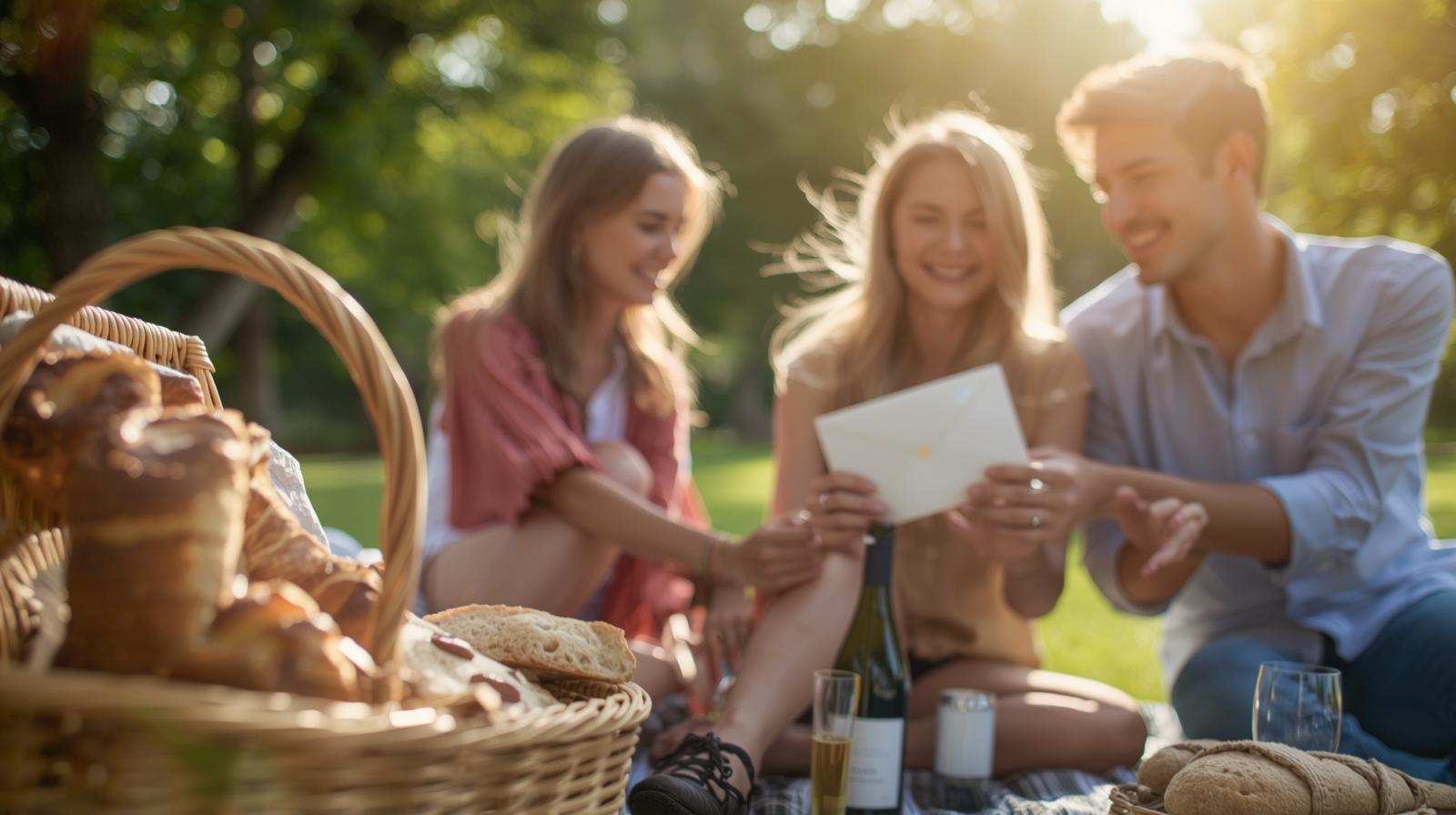 Picnic Engagement Announcement Picnic Engagement Announcement