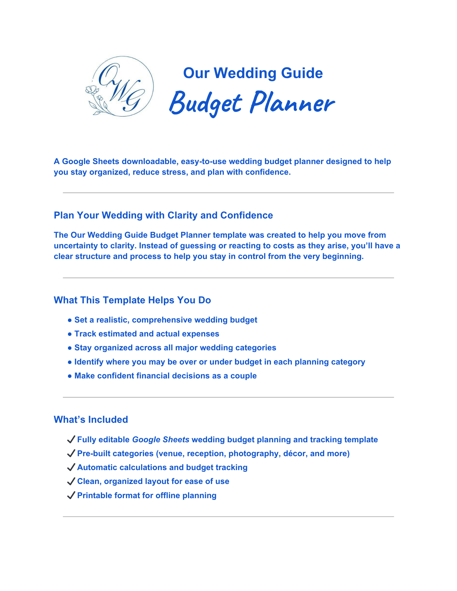 Budget Product Description Pg1