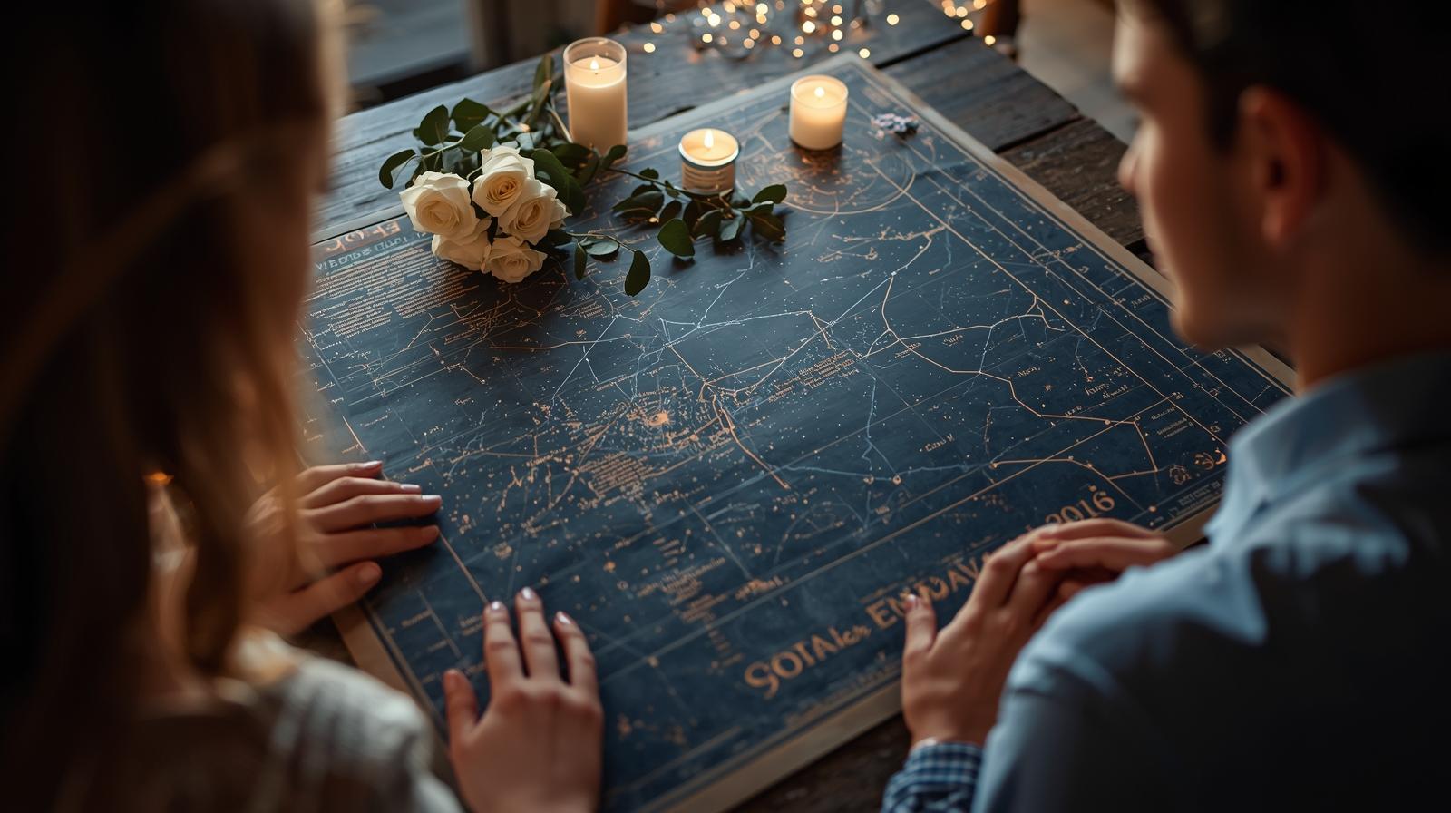 Star Map Valentines Day