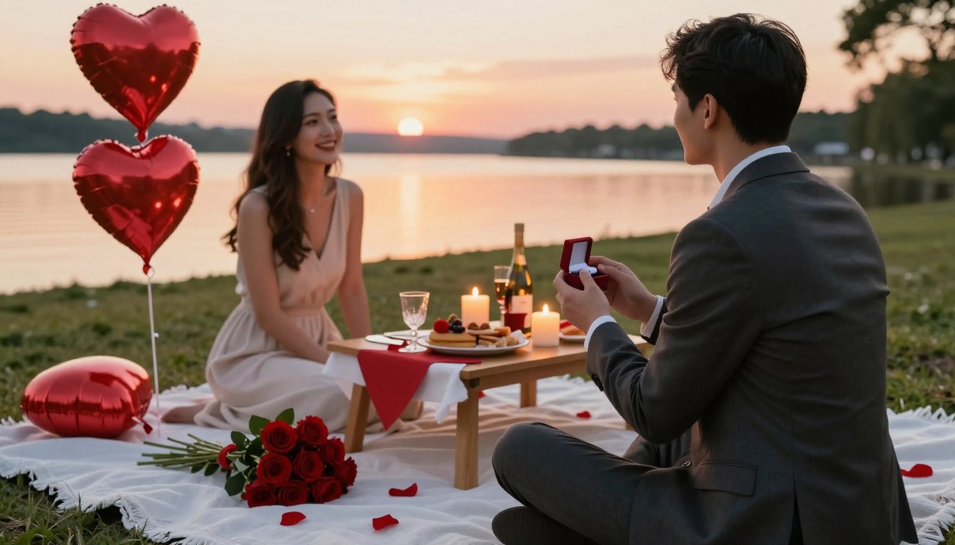 Valentine's Day Proposal Picnic