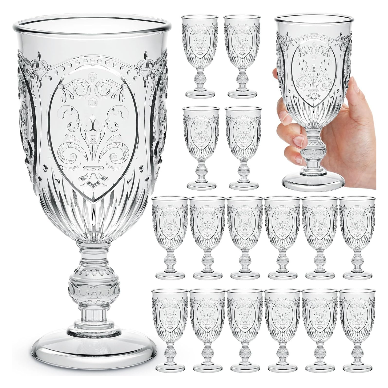 vintage elegant glasses bulk