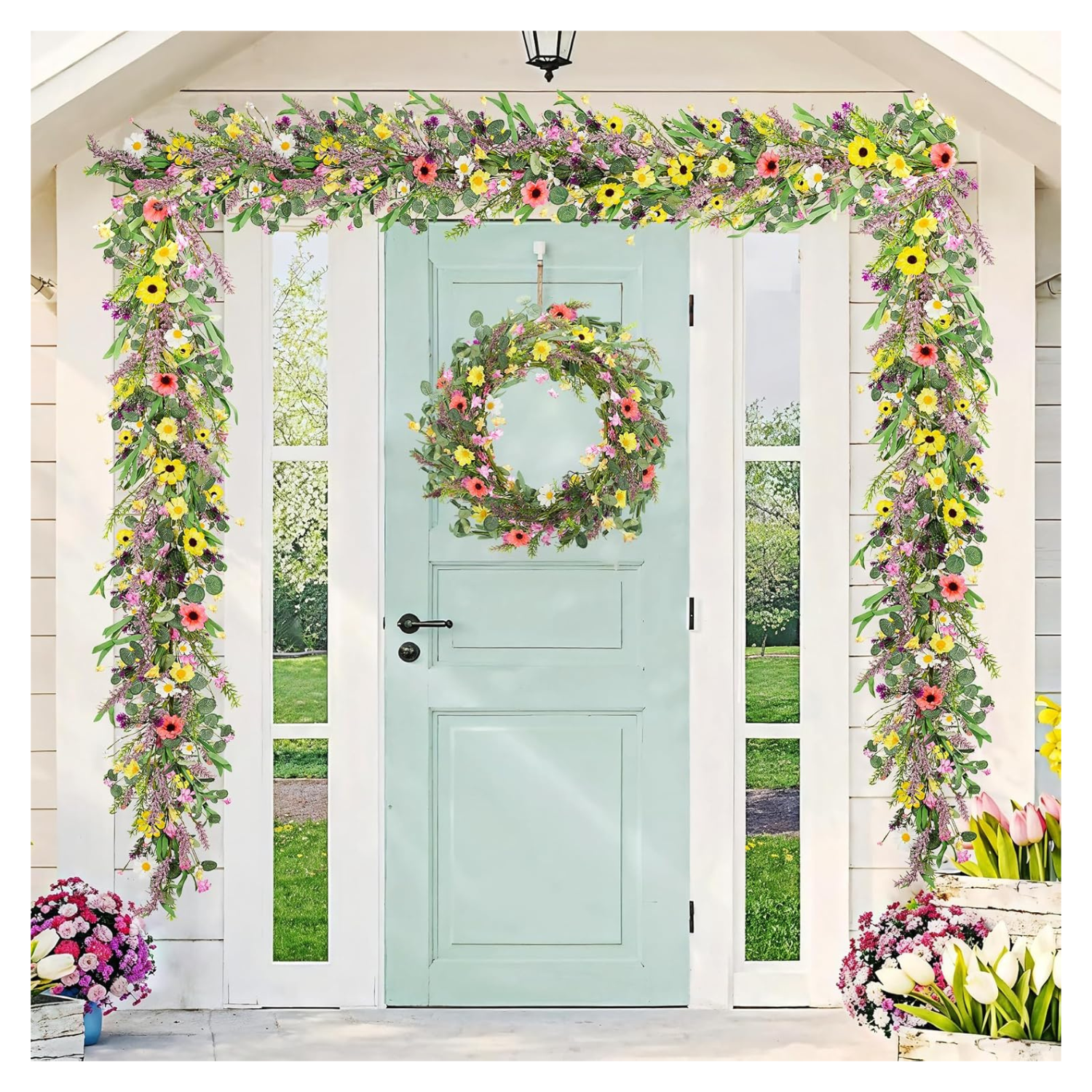 wildflower garlands