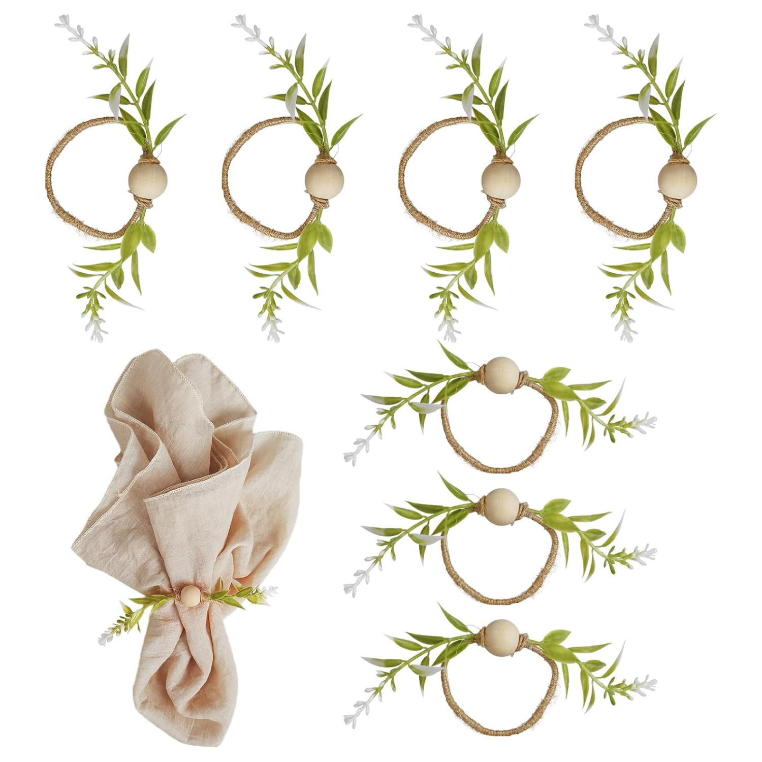 willow rustic napkin rings