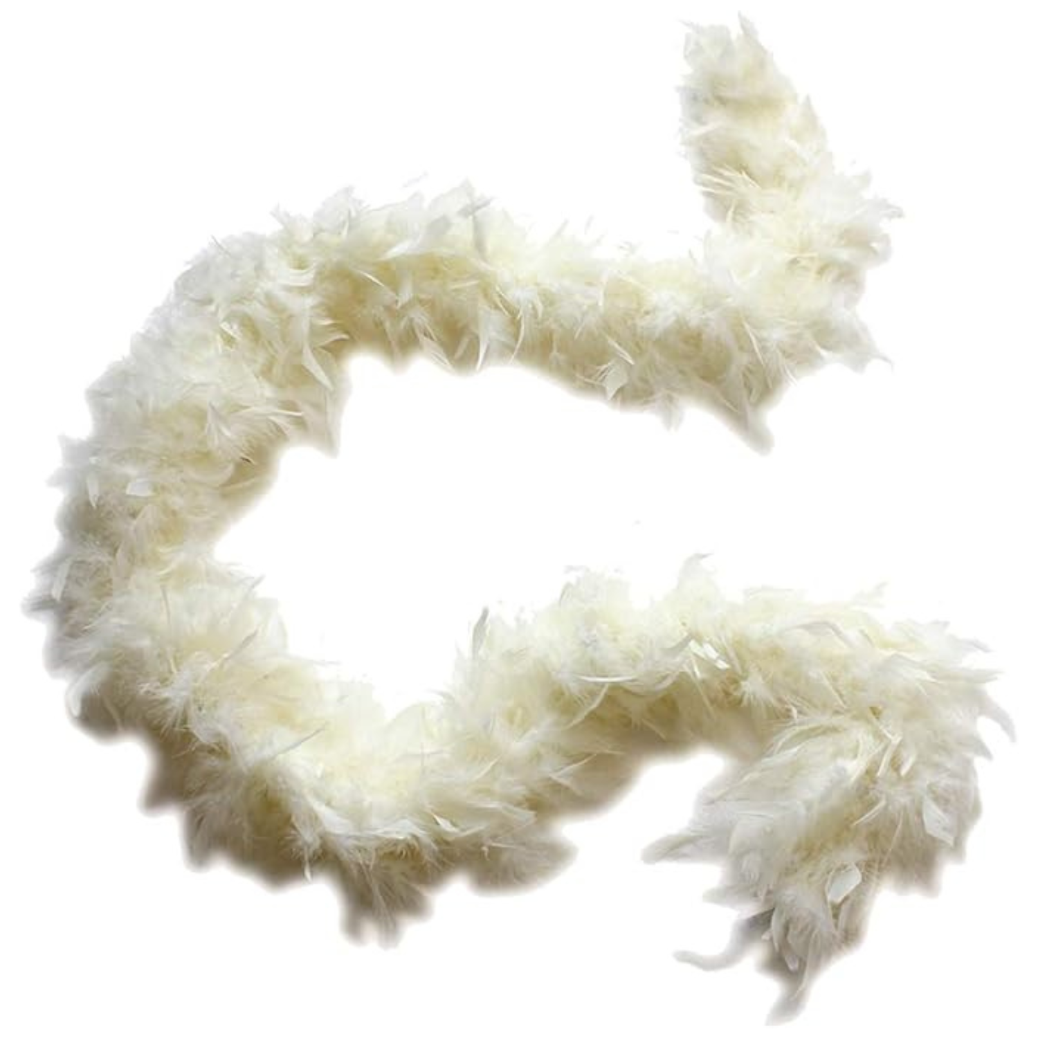 cream feather boas
