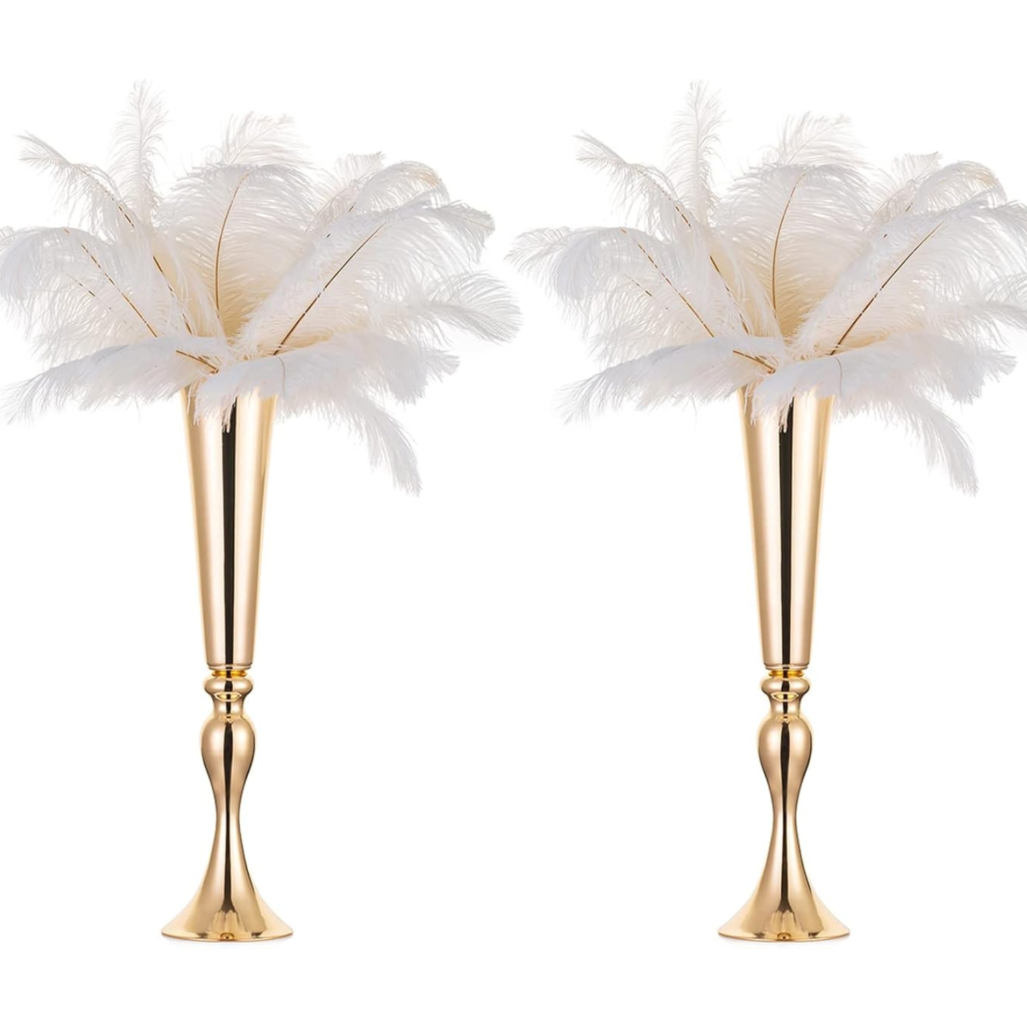 tall gold vases 20's theme