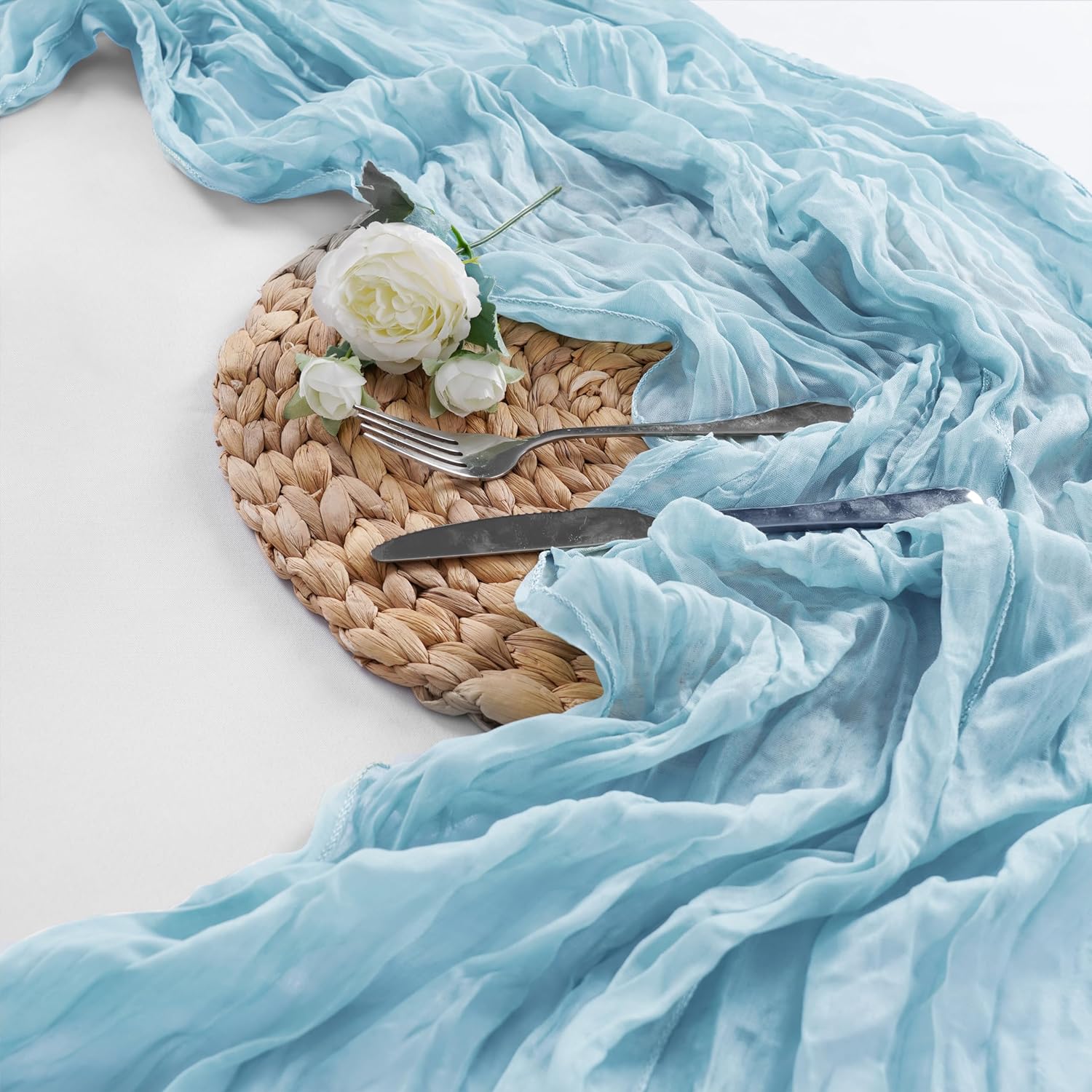 blue cheese cloth table runners bulk