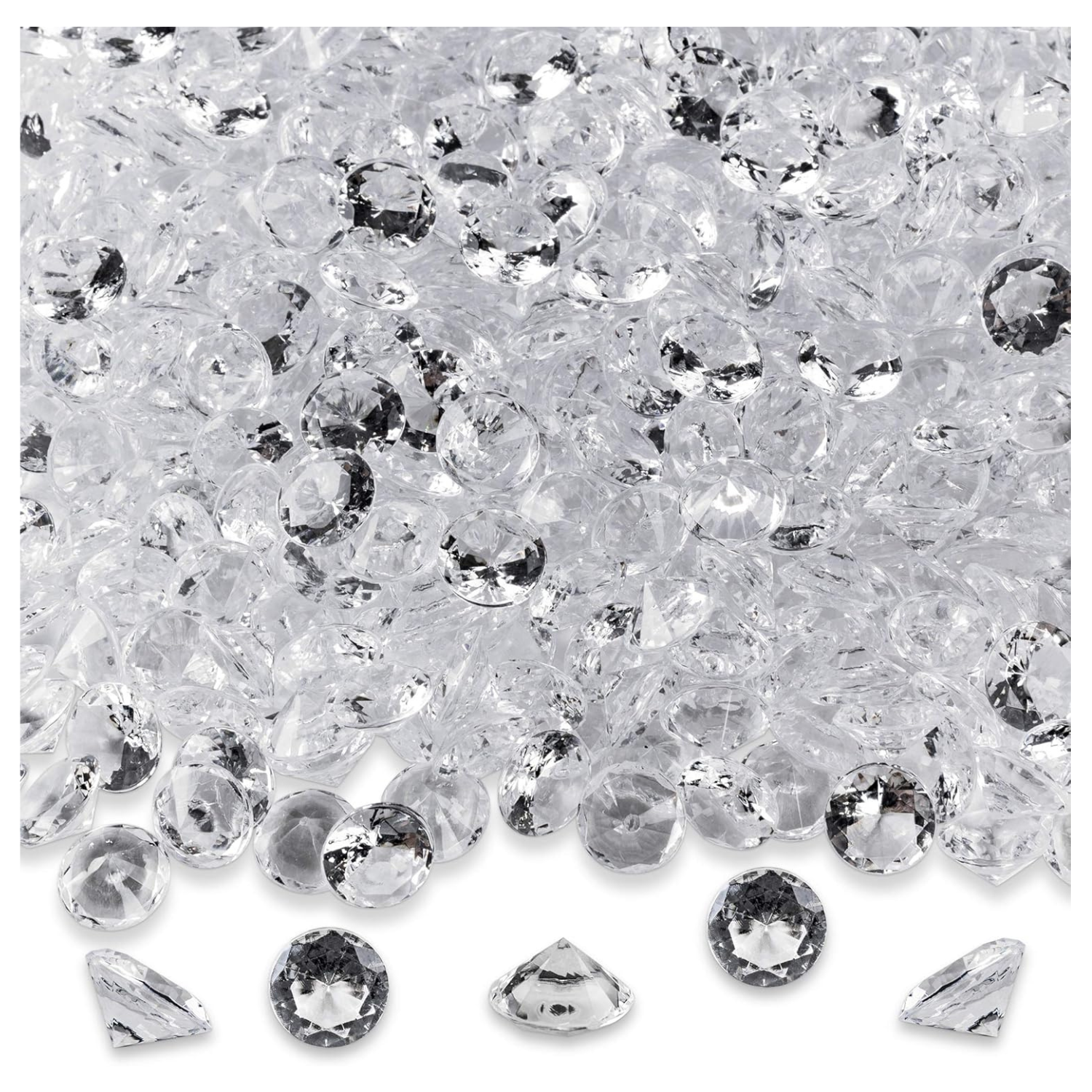 faux diamonds table scatter