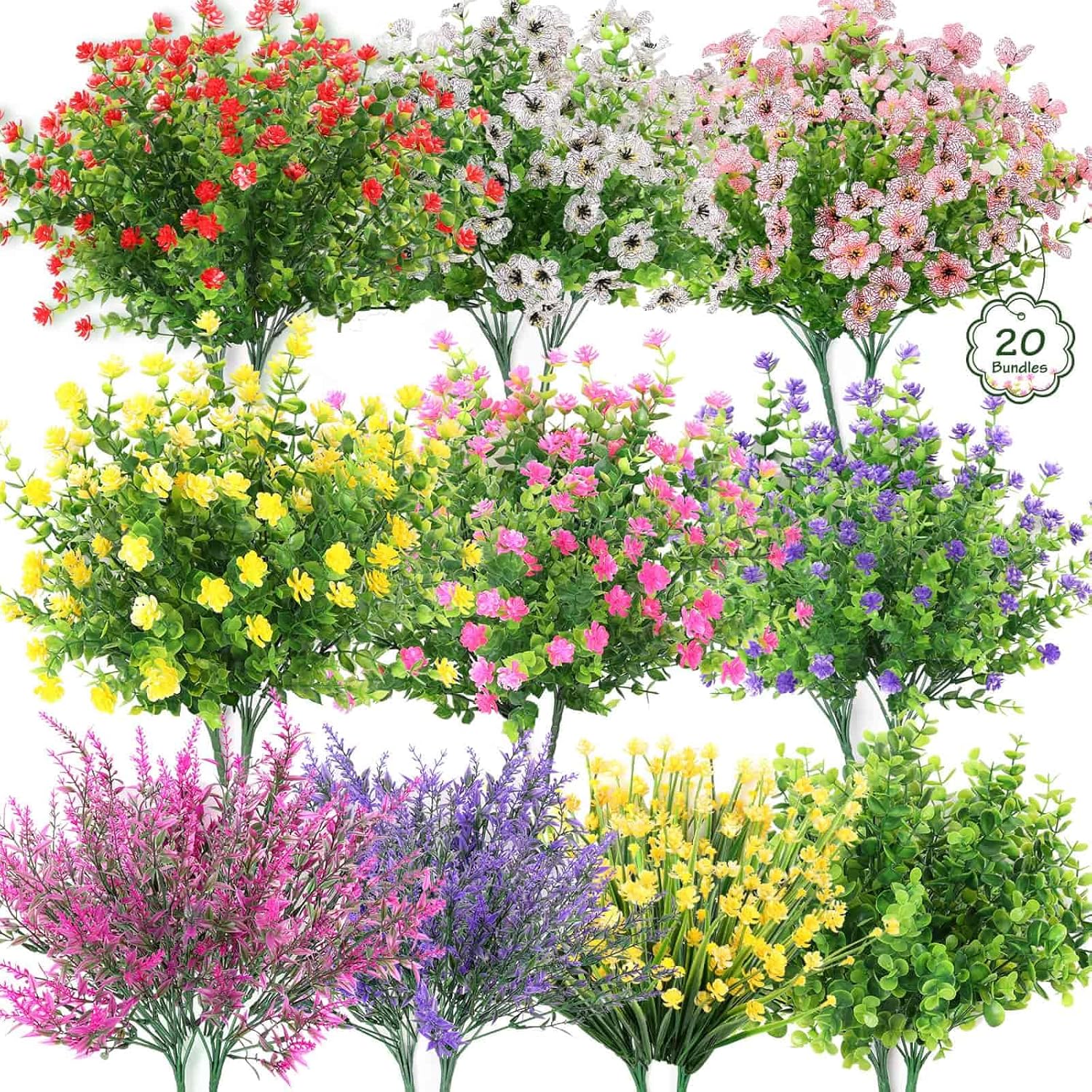 Colorful Faux Wildflowers Bundles