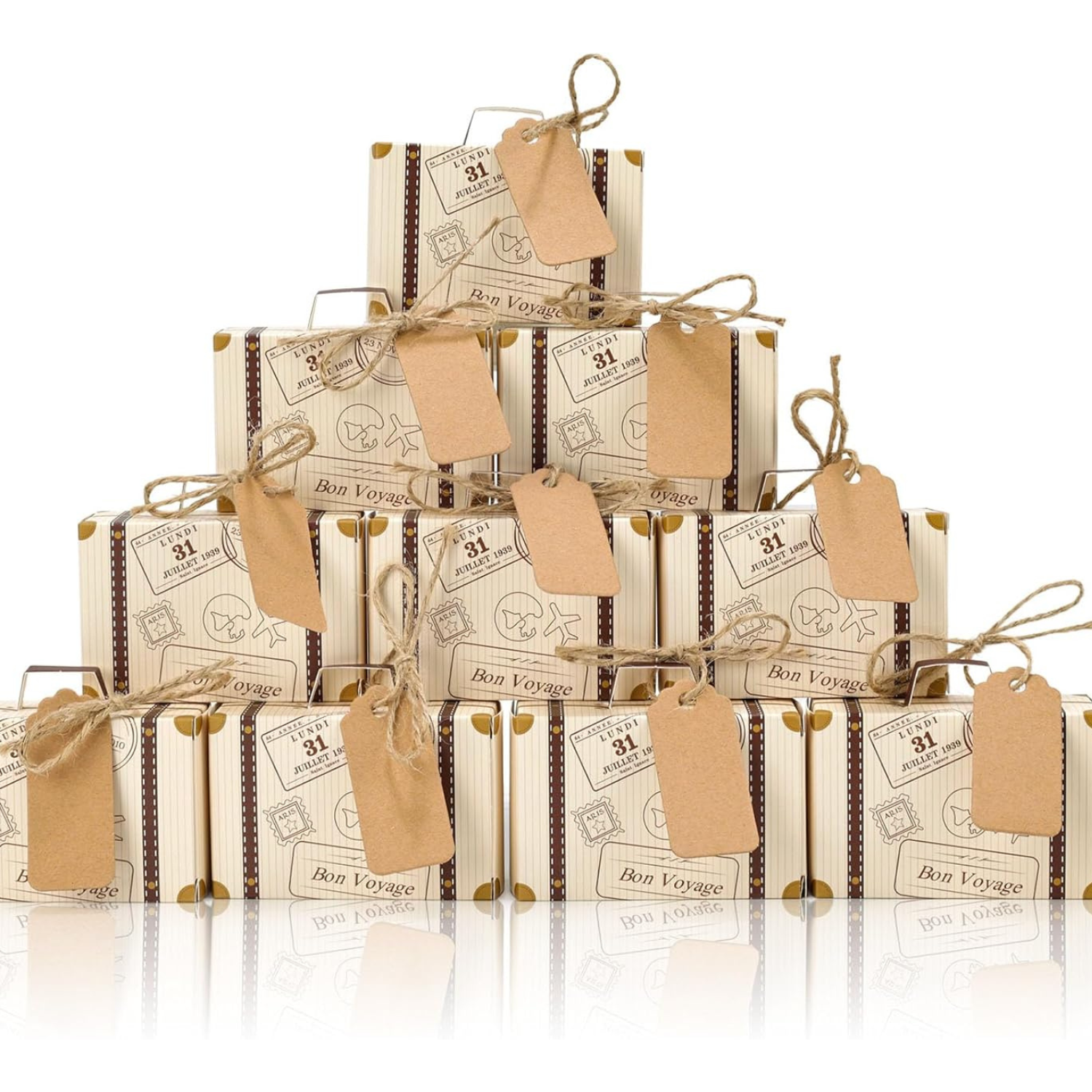 travel themed favor boxes