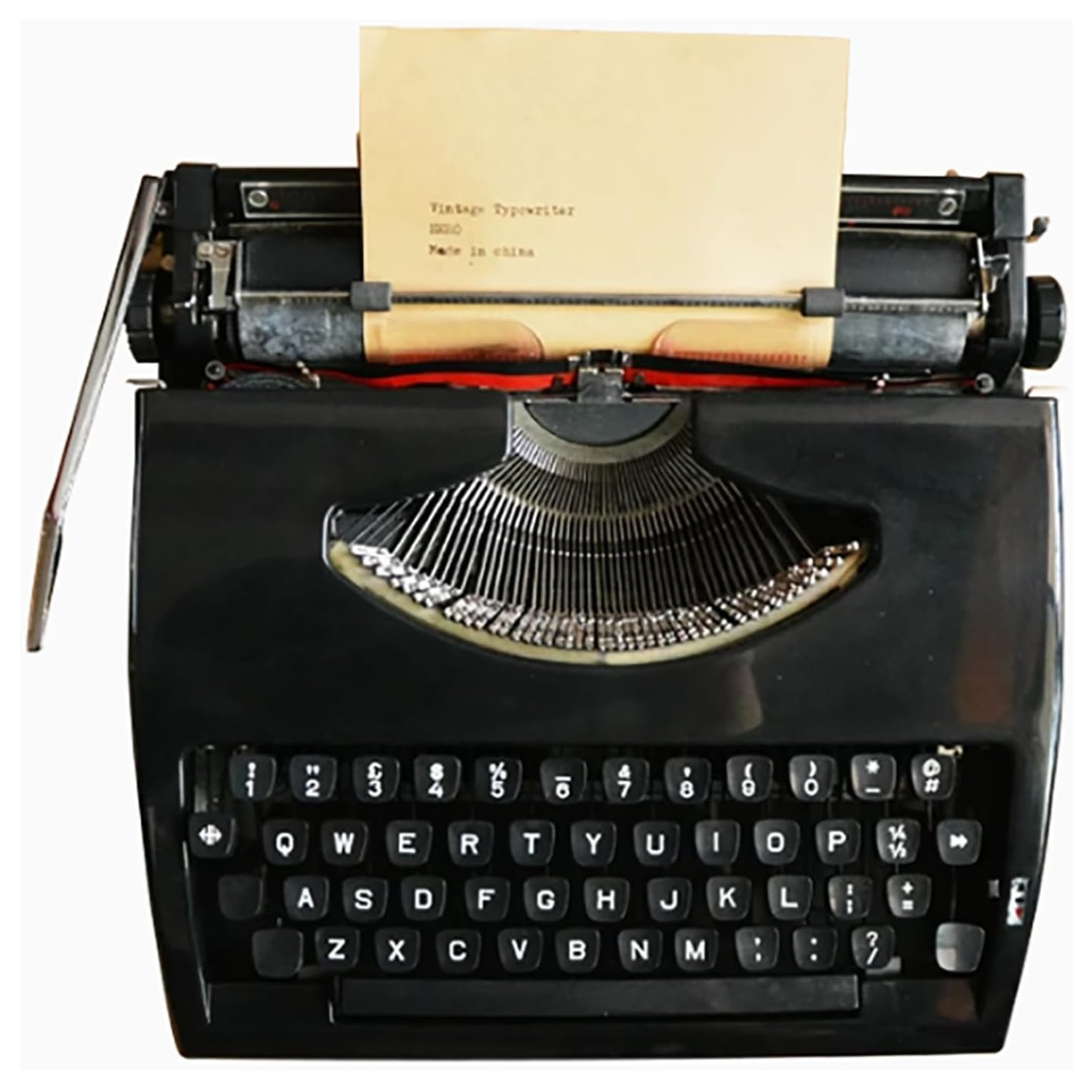 vintage black working type writer