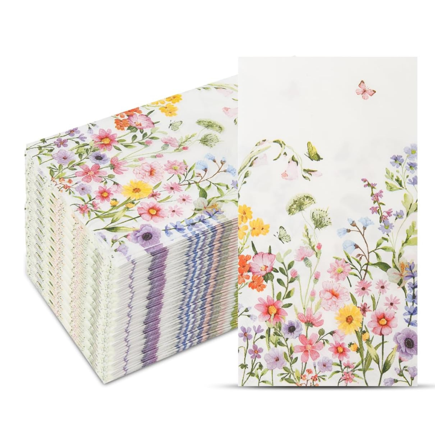 wildflower wedding napkins