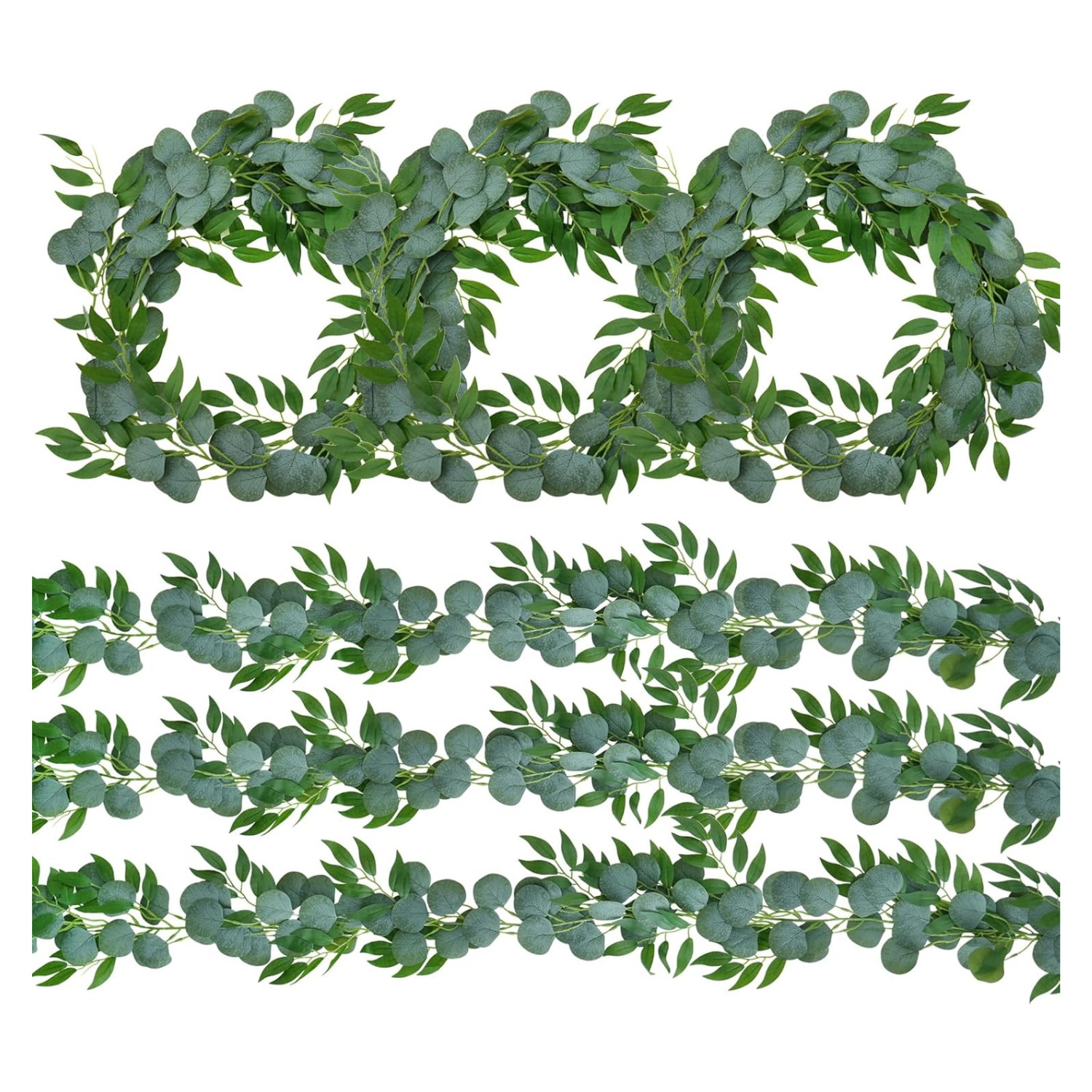 eucalyptus and willow garlands