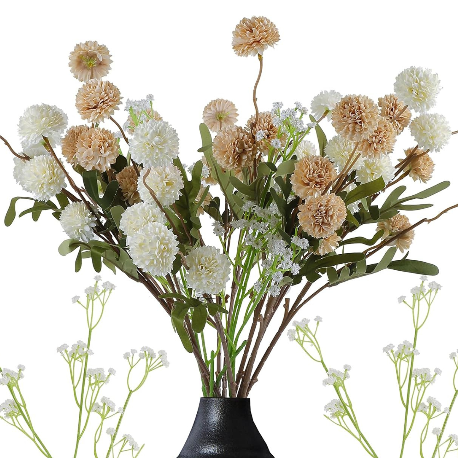 wispy beach flowers stems faux