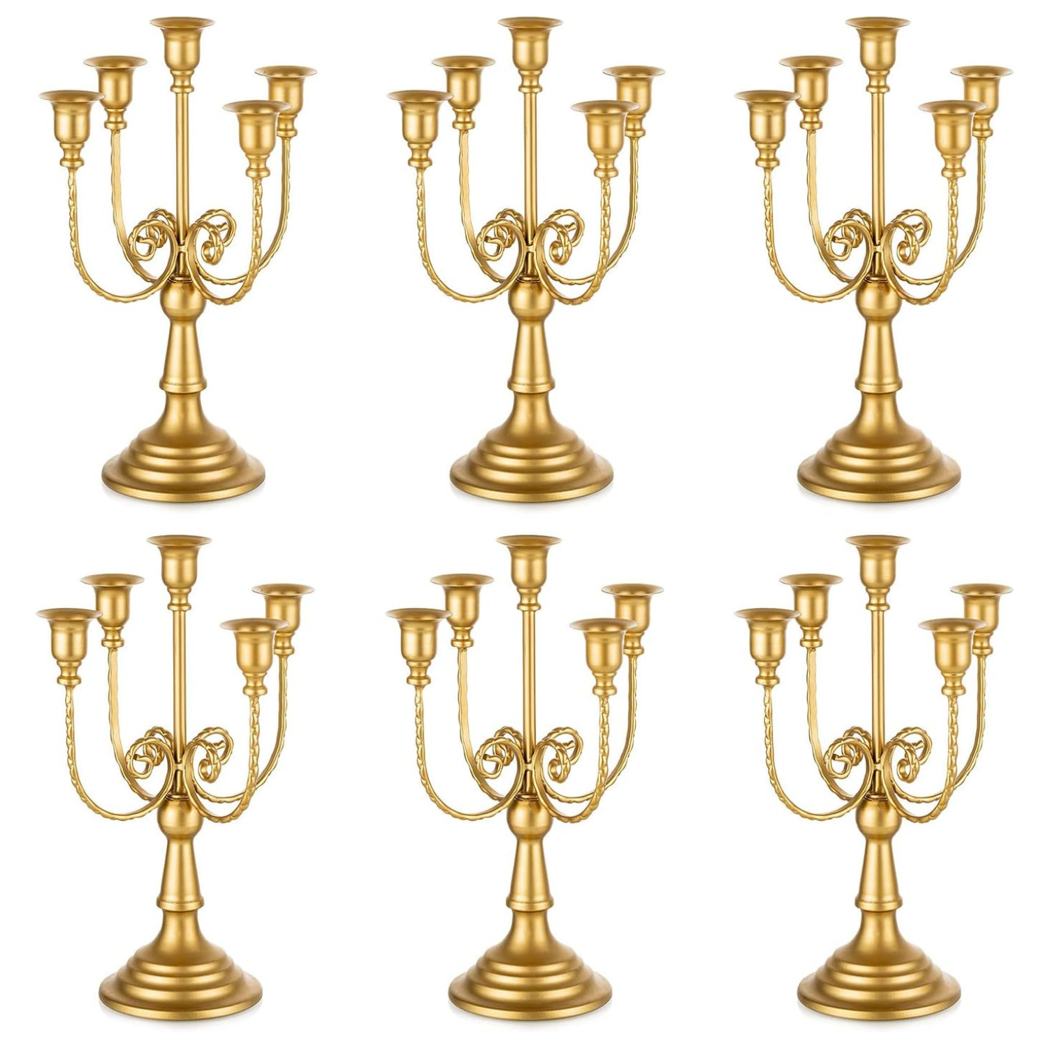 gold candleabras