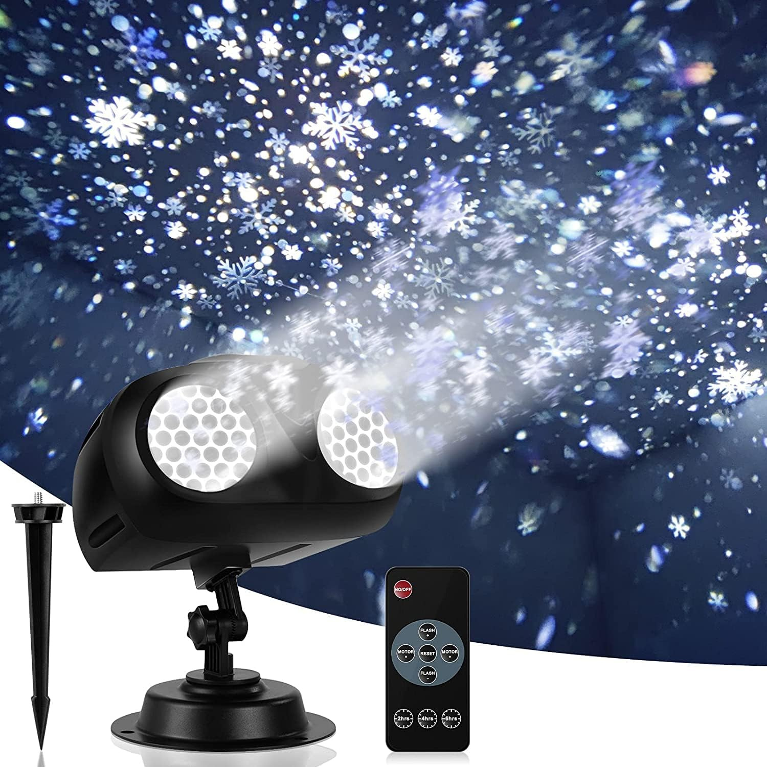 plug in projector light snow flakes