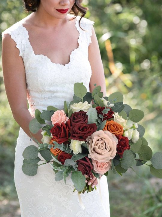 Bridal Bouquet Wedding Decor Fall Rinlong Flowers