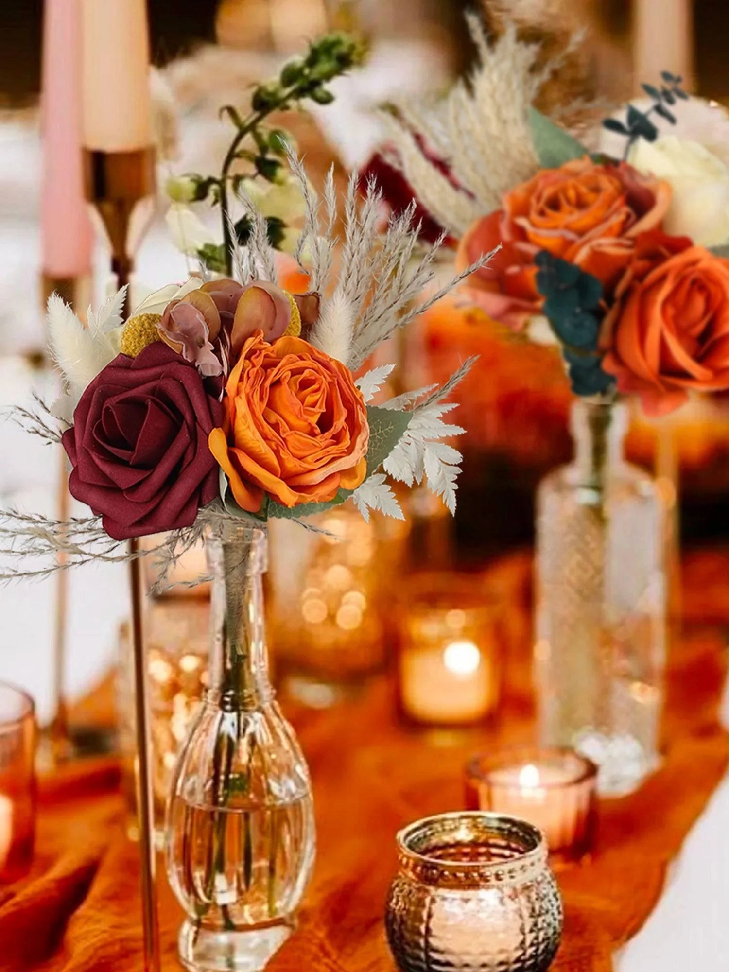 Centerpieces Wedding Decor Fall Rinlong Flowers