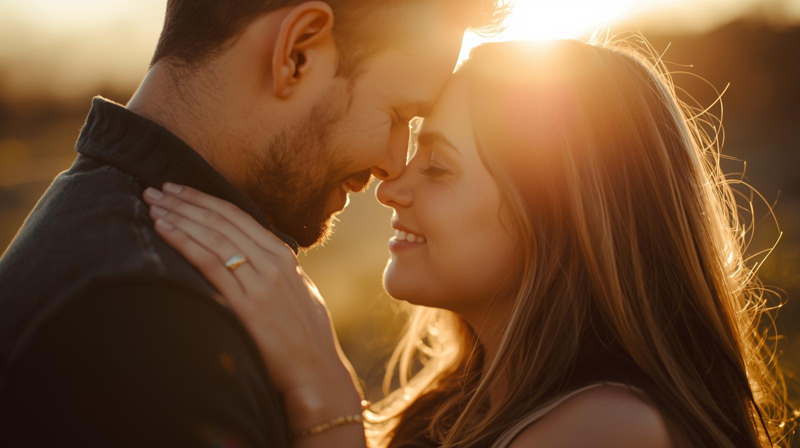 Couple in Love Sunlight