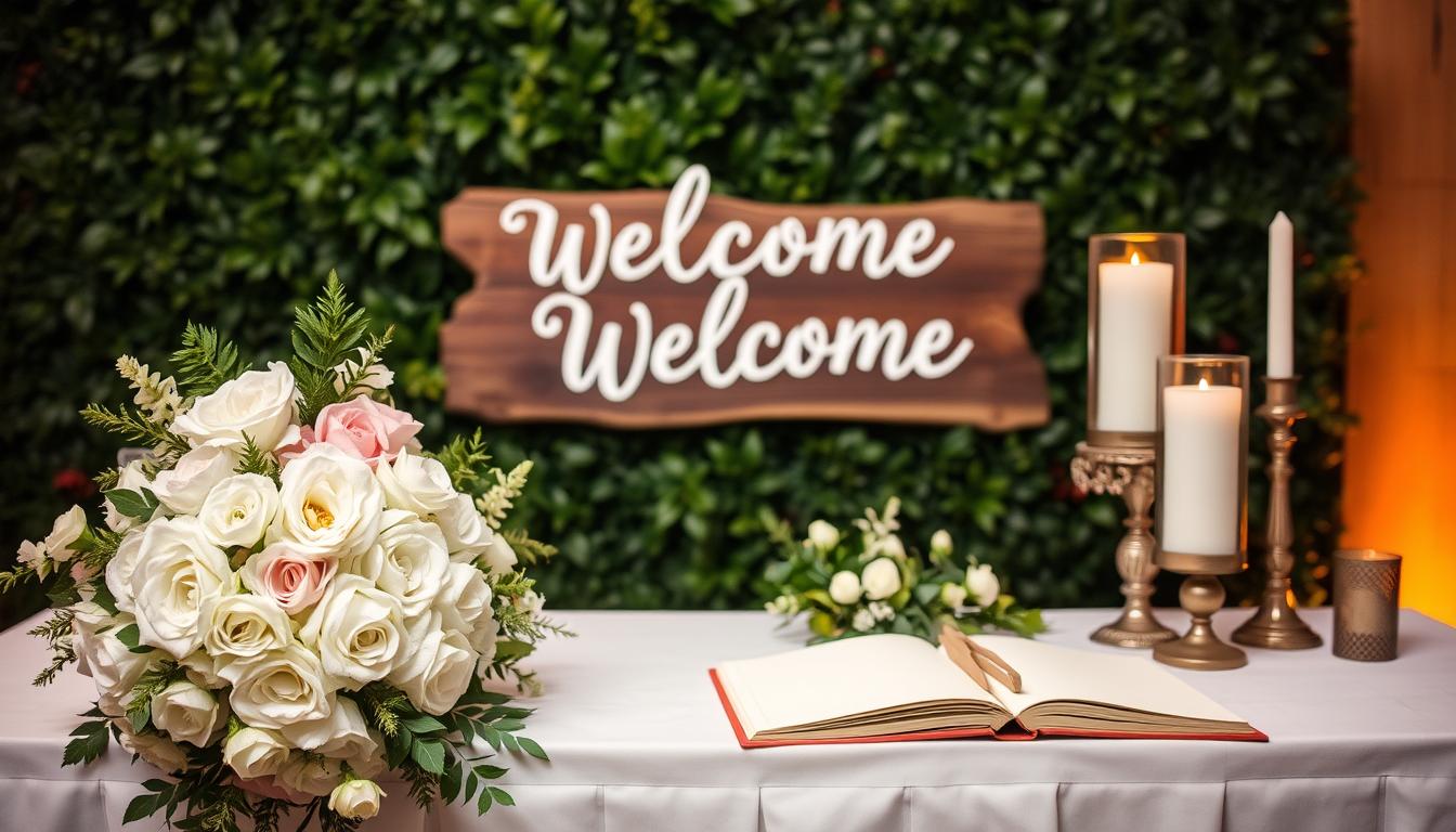 Elegant Guest Book Display