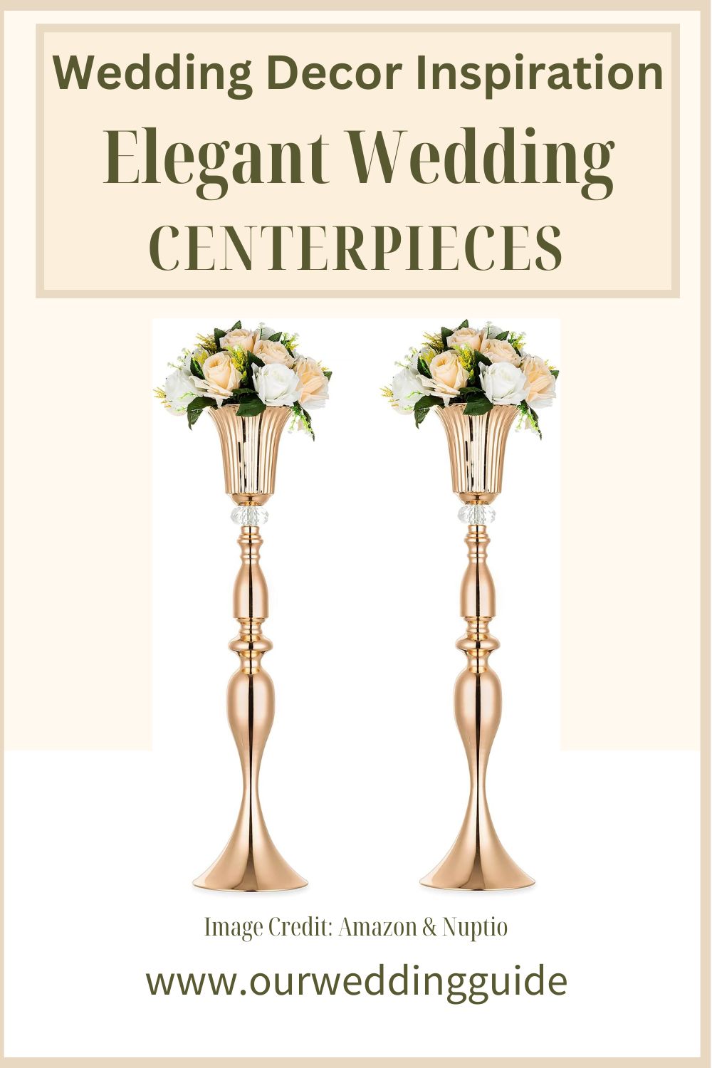 Table Centers Tall for Weddings