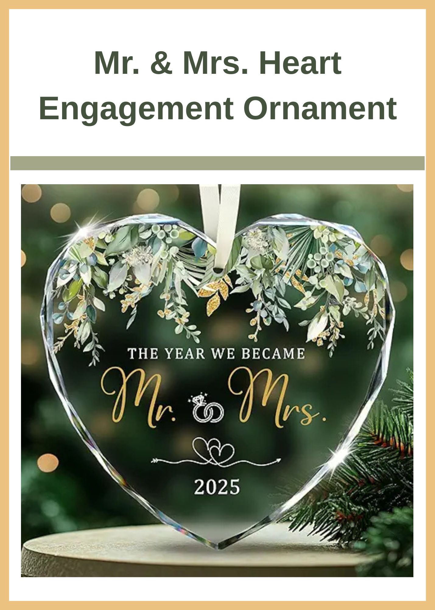 Heart Engagment Keepsake