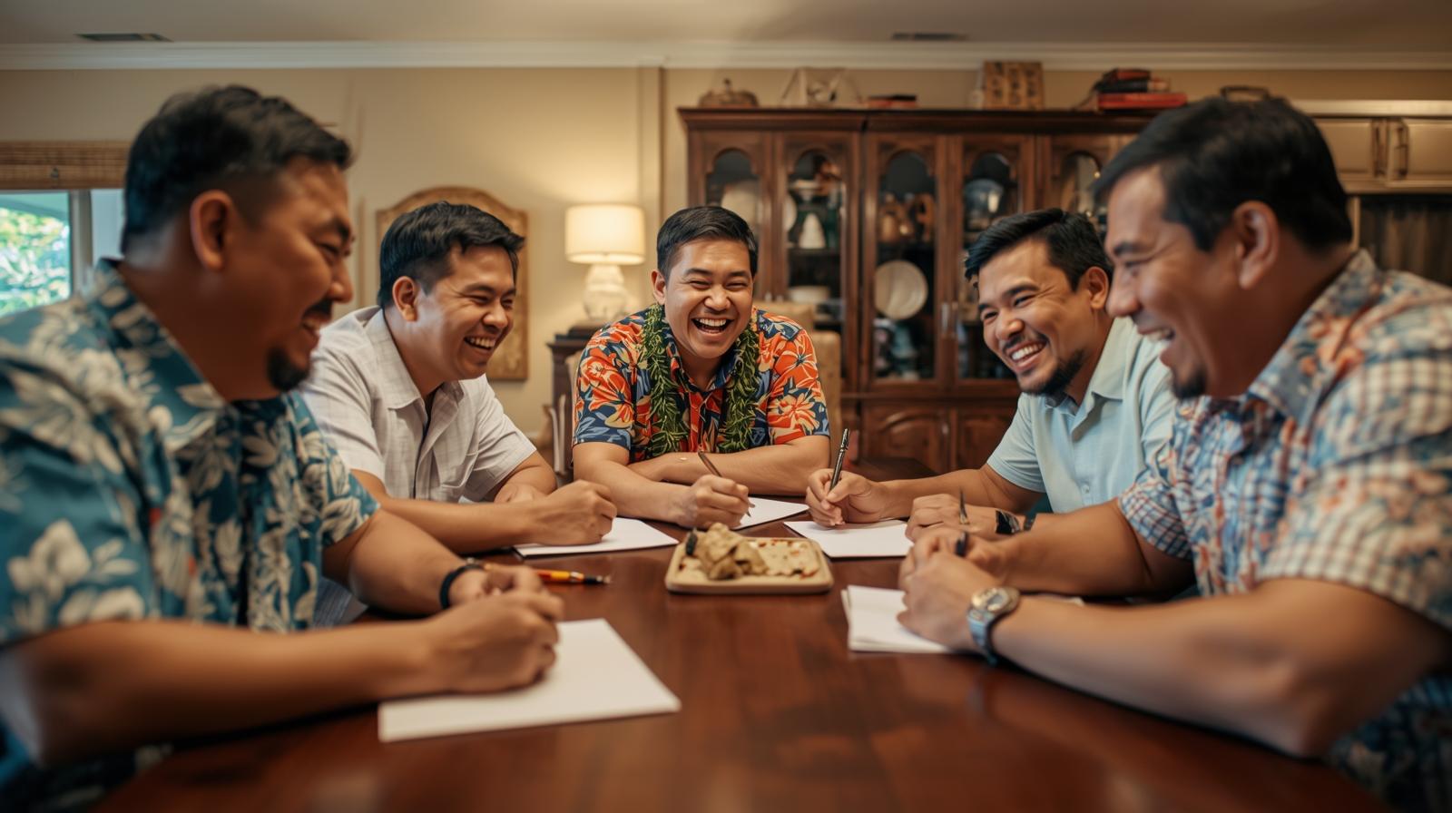 Men Writing Wedding Vows
