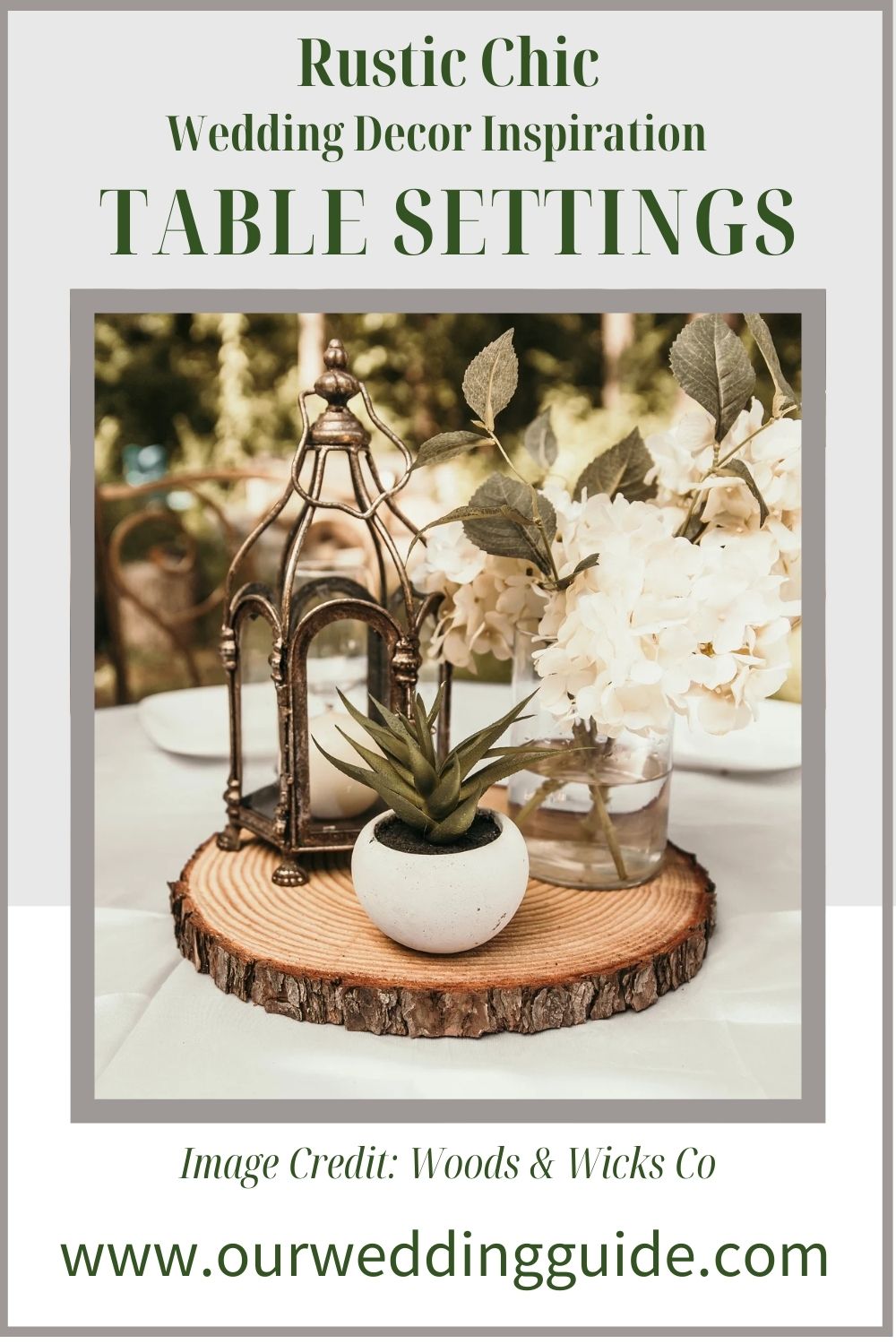 Table Settings Rustic Chic