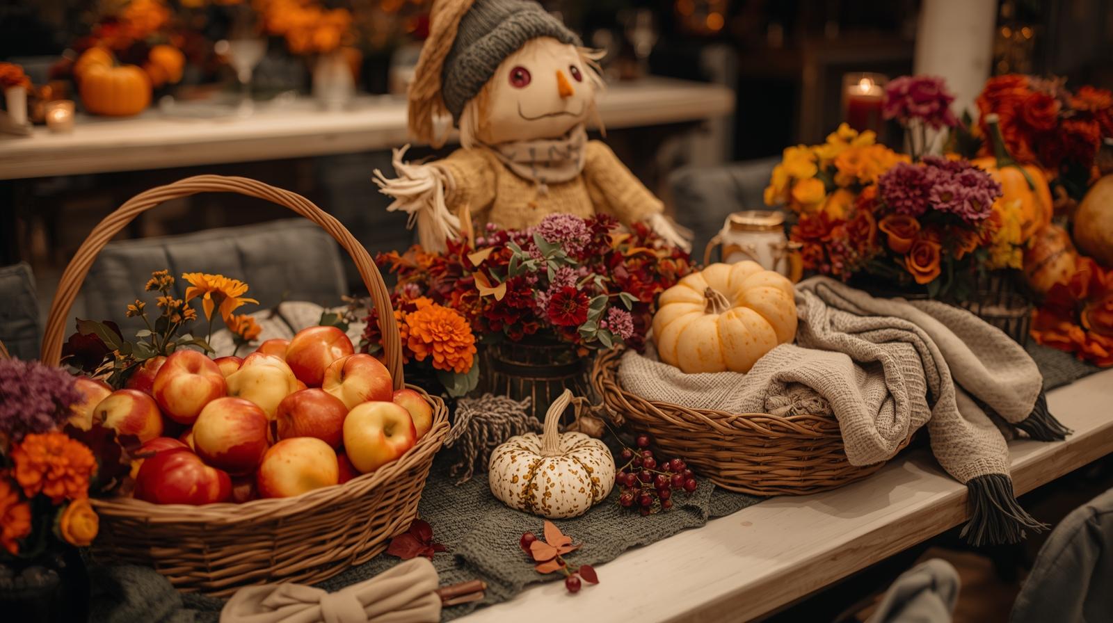 Tablescape Fall Scarecrow
