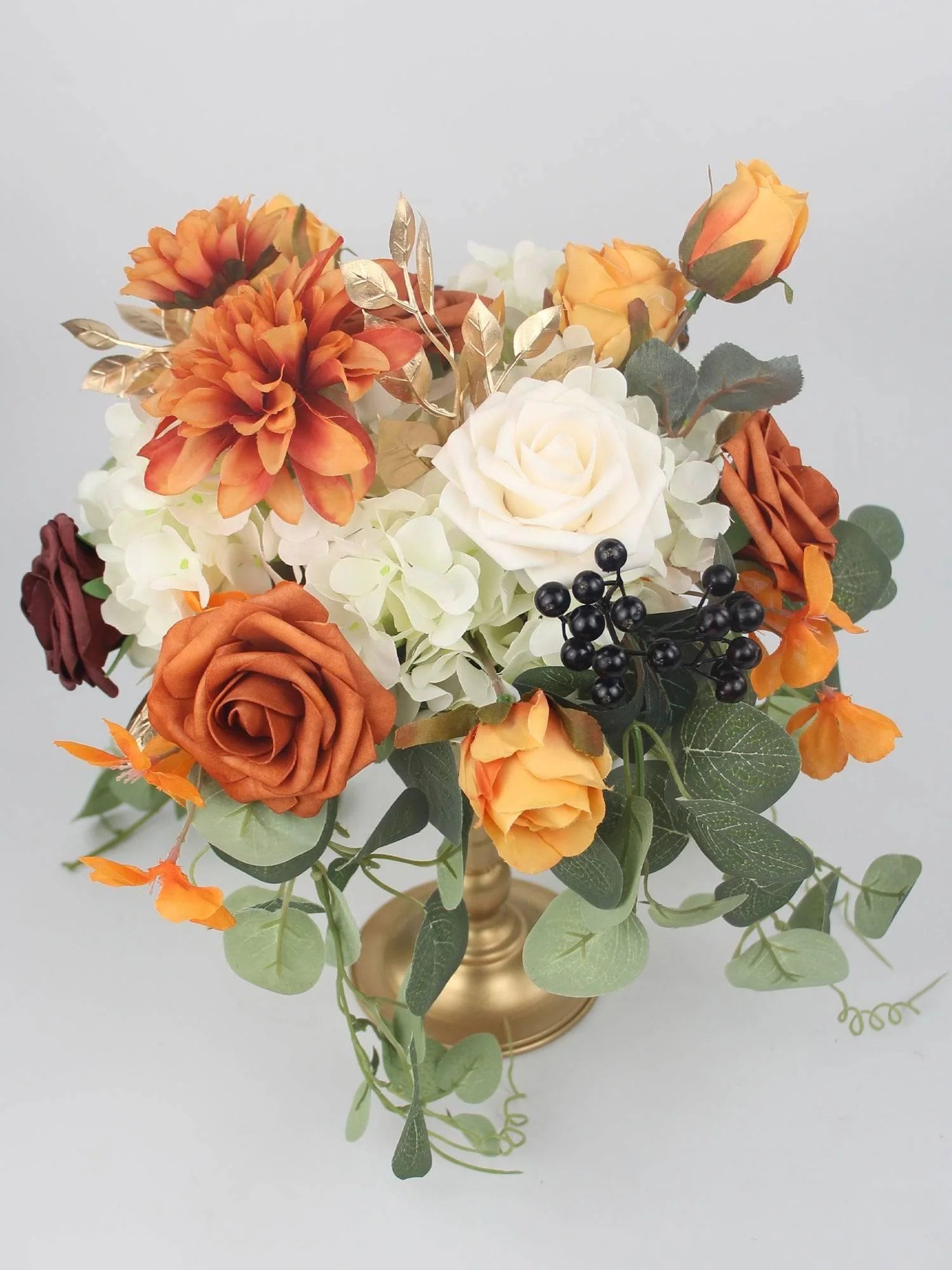 Wedding Centerpieces Fall Burnt Orange Rinlong Flowers