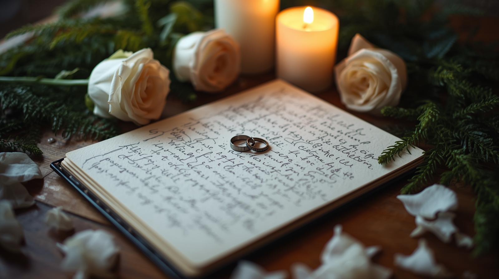 Wedding Vows and Candle