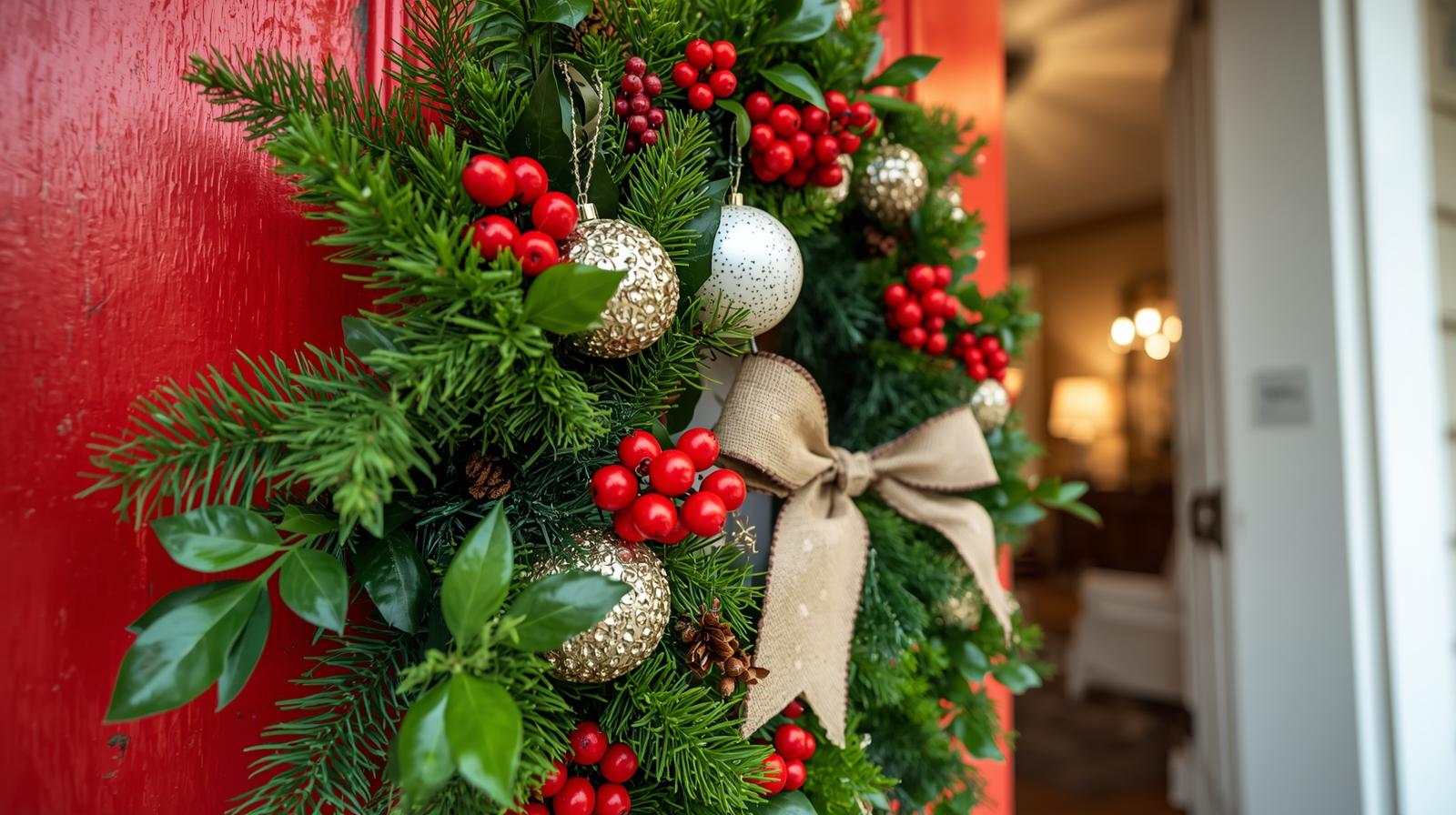 Wreath on a door