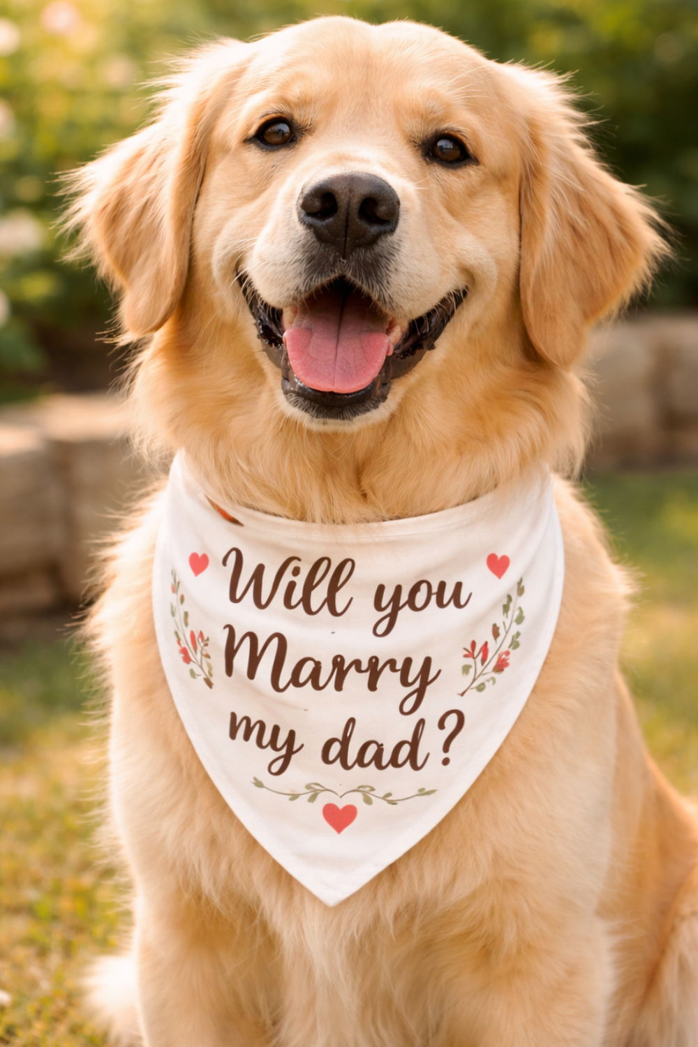 dog proposal bandana