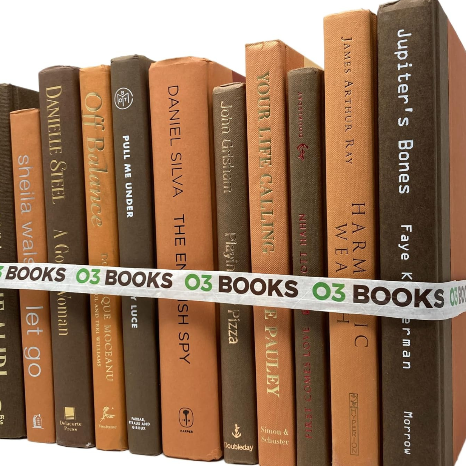 Vintage Book Stack in Brown Colors