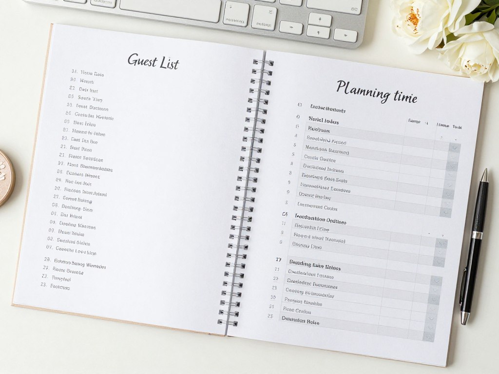 organized wedding planning timeline and checklist