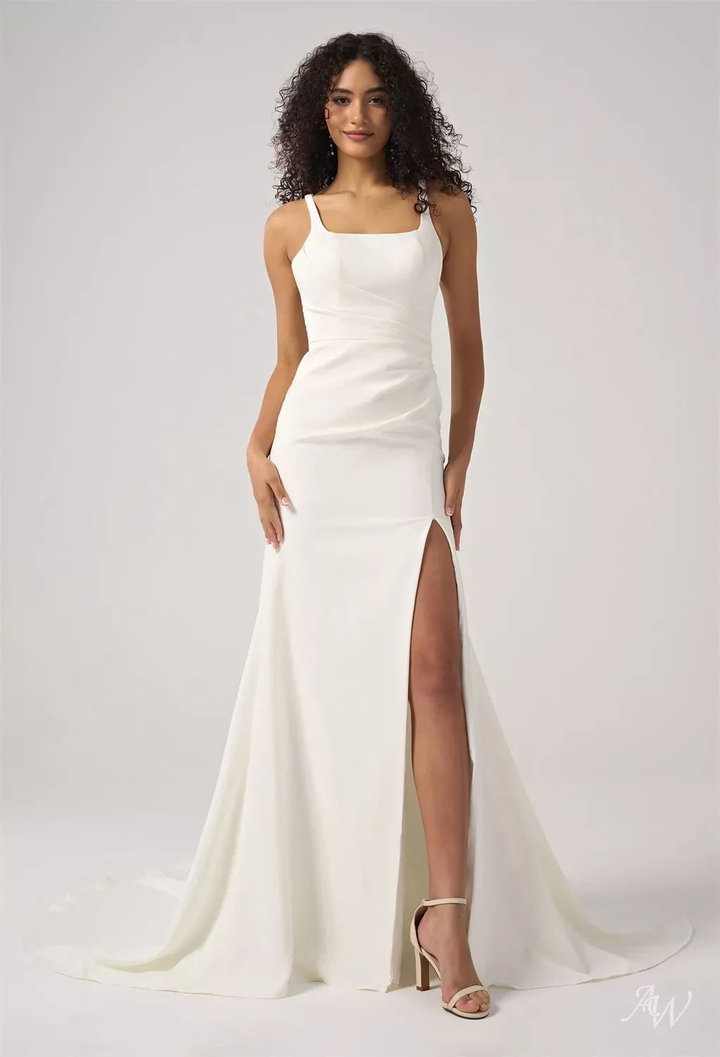 aw bridal sigrid square neckline wedding gown